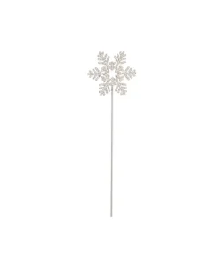 Silver Diamante Cake Topper Snowflake