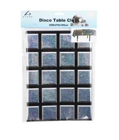 Silver Disco Tablecover 270x100cm