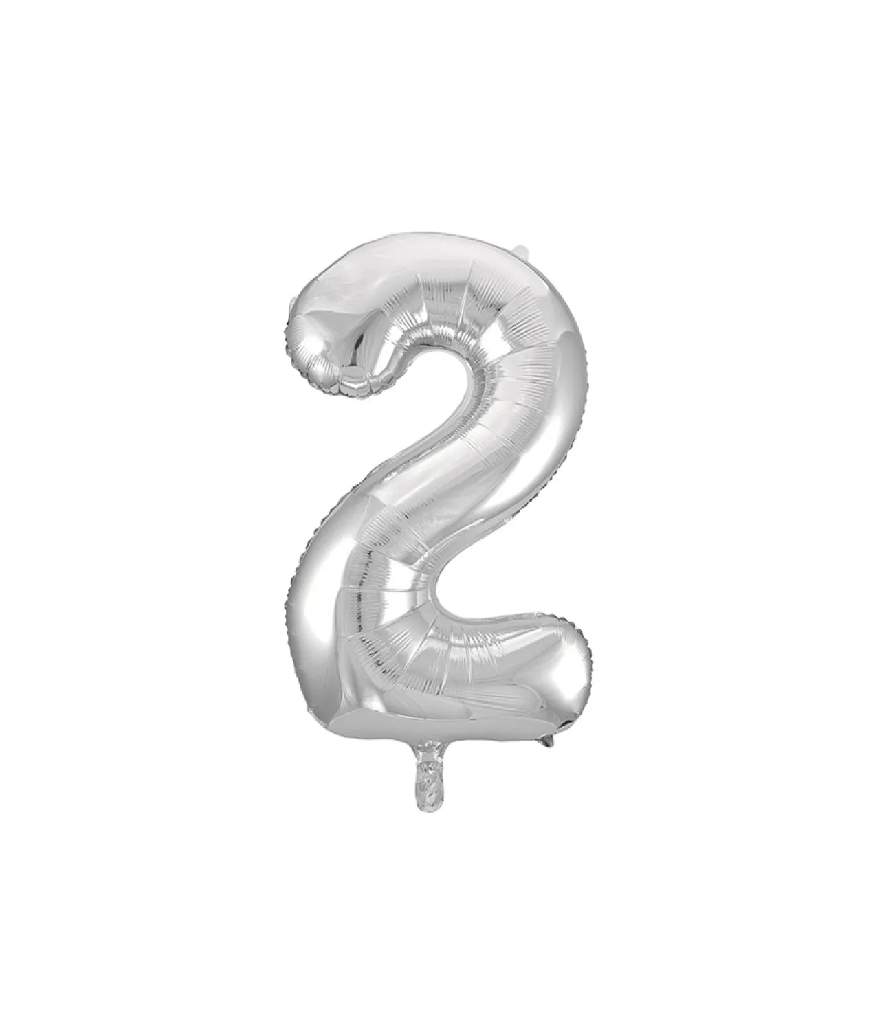 Silver Foil Number Balloon 2