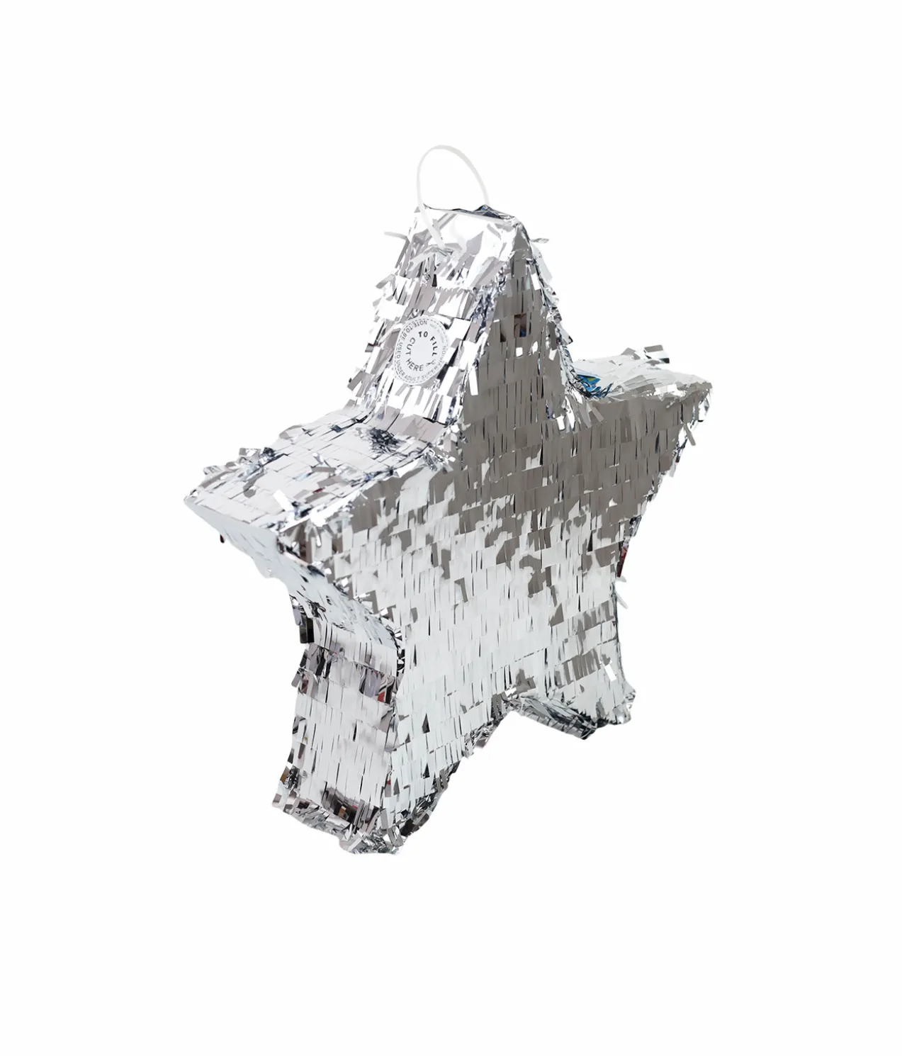 Silver Foil Star Pinata