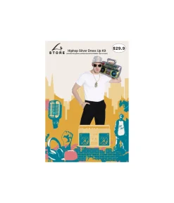 Silver Hip Hop Dress Up Kit