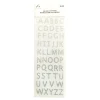 Silver Letters Rhinestone Stickers