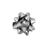 Silver Matte Gift Bow 15cm 1pc