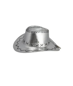 Silver Metallic Cowboy Hat