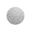 Silver Round Masonite Cake Board 6in