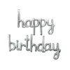 Silver Script Happy Birthday