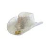 Silver Sequin Cowboy Hat