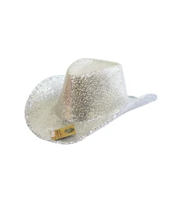 Silver Sequin Cowboy Hat
