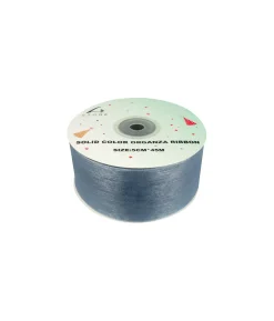 Silver Solid Colour Organza Ribbon 5cm