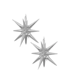 Silver Starburst 2pc 56cm