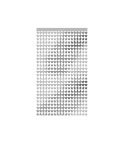 Silver Star Foil Backdrop 1x2m