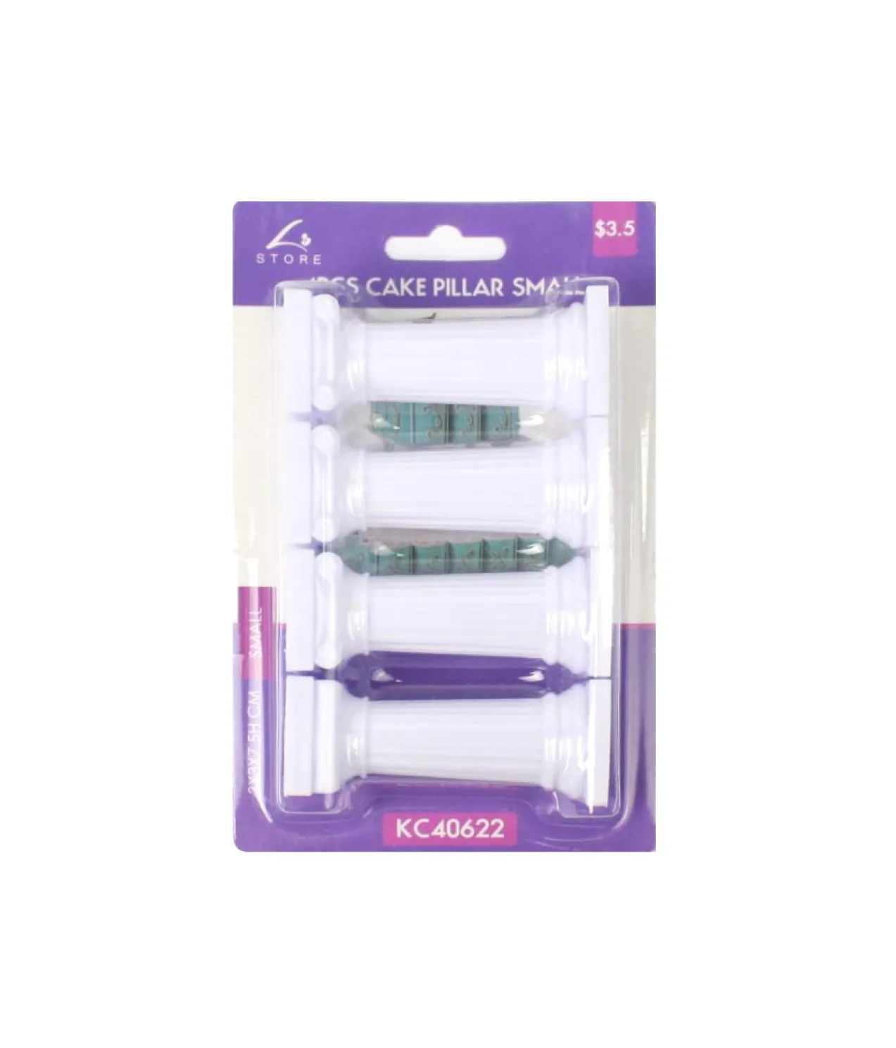Small Cake Pillars 4pc