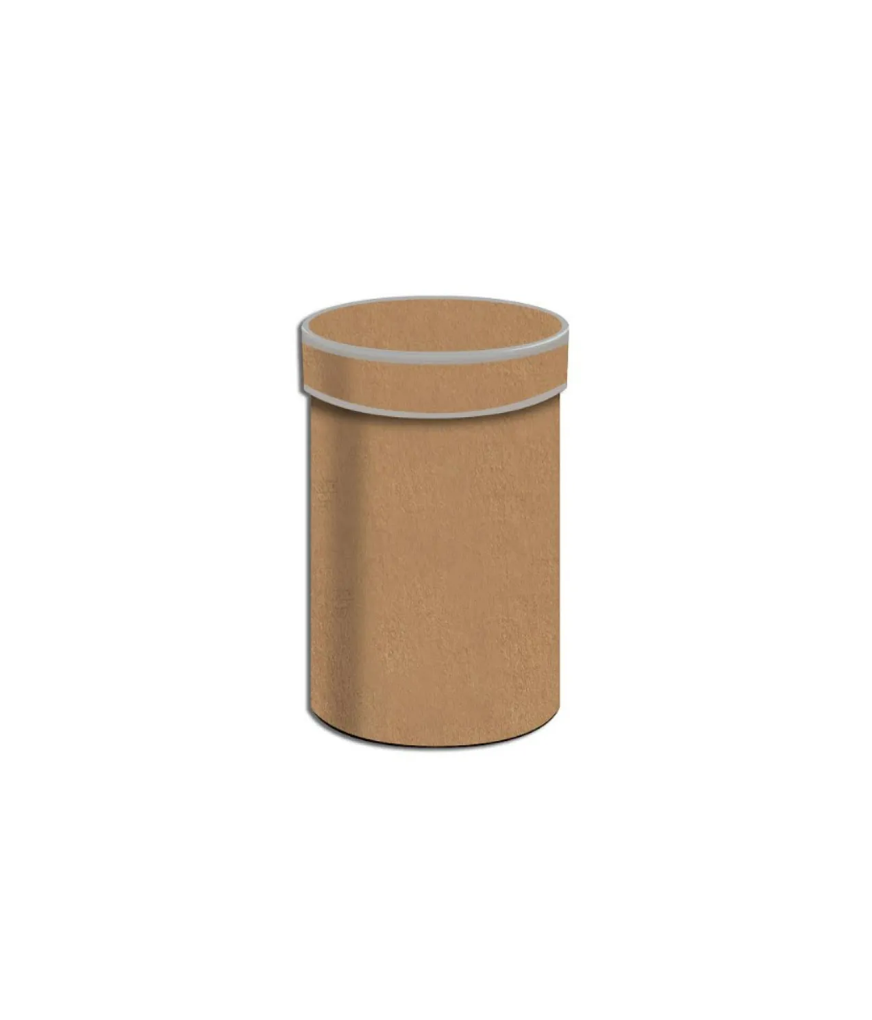Small Kraft Brown With Silver Trim Gift Box