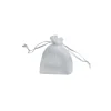 Small Silver Organza Bag 12pc