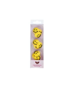 Smiley Face Icing Decorations 9pk