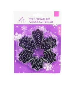 Snowflake Cookie Cutters Set 9pc