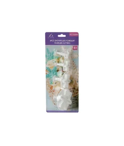 Snowflake Fondant Plunger Cutters 4pc