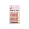 Soot Pink Round Press On Nails 24pc