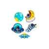 Space DIY Cloth Patch 5pc