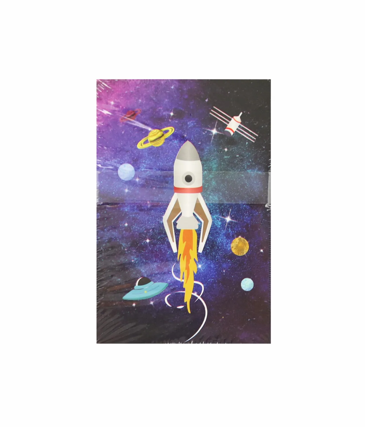 Space Note Pad 60 Sheets 4Pc 6.5×9.5cm