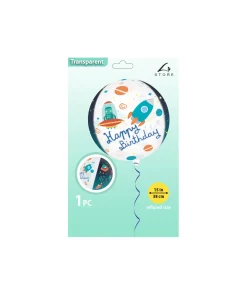 Space Transparent Sphere Balloon 15in