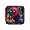 Spider-Man Webbed Wonder Square Plates 8pk