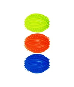 Spikey Ball Squeaky Dog Toy Assorted