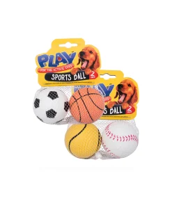Sports Ball Dog Toy Assorted 2pk