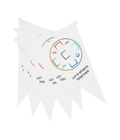 Sports String Flags 12pc 19 x 28cm