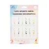 Sports Swirl Hanging Decoration 12pc