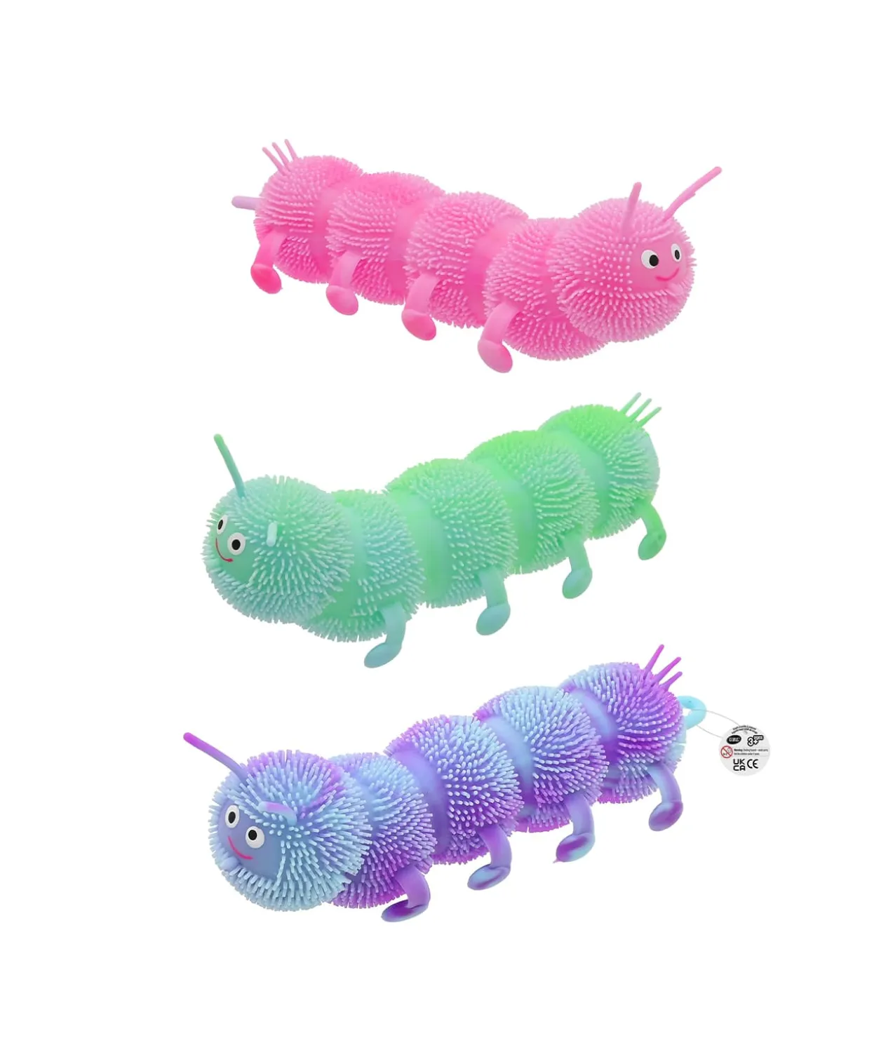Squeeze Caterpillar Assorted 18cm