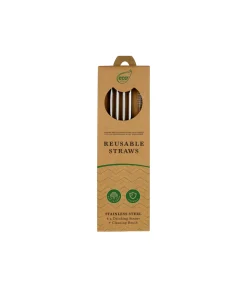 Stainless Steel Drinking Straws 5pk