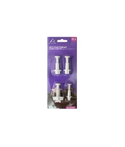 Star Fondant Plunger Cutter 4pc