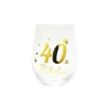 40 Stemless Wine Glass