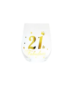 21 Stemless Wine Glass