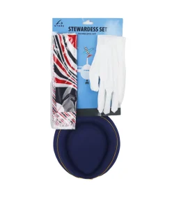 Stewardess set – Badge, Gloves, Scarf, and Hat