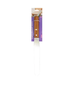 Straight Cake Spatula With Wooden Handle 8in