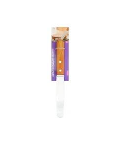 Straight Cake Spatula With Wooden Handle 6in