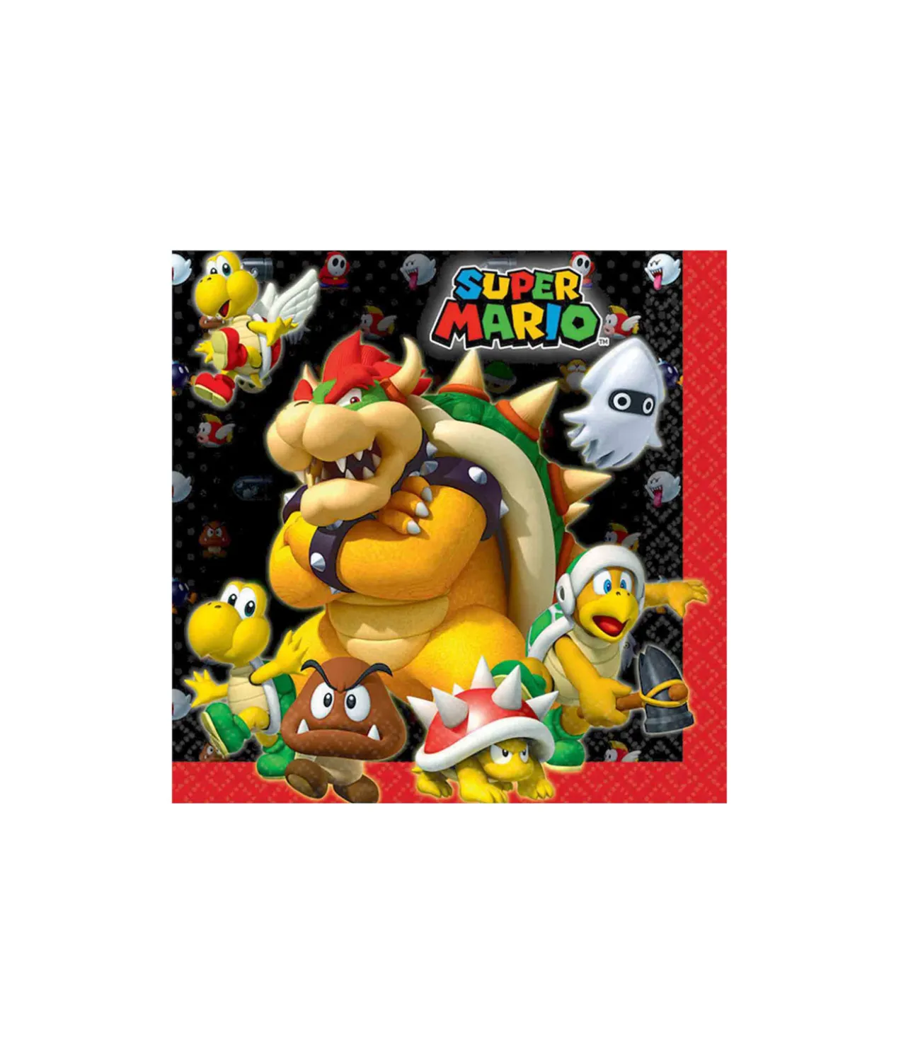 Super Mario Bros Lunch Napkins 16pk