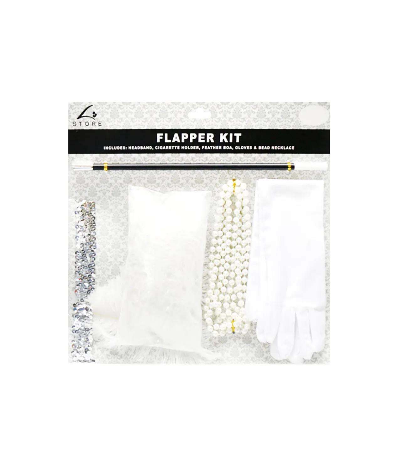1920’s White Flapper Kit 5pc