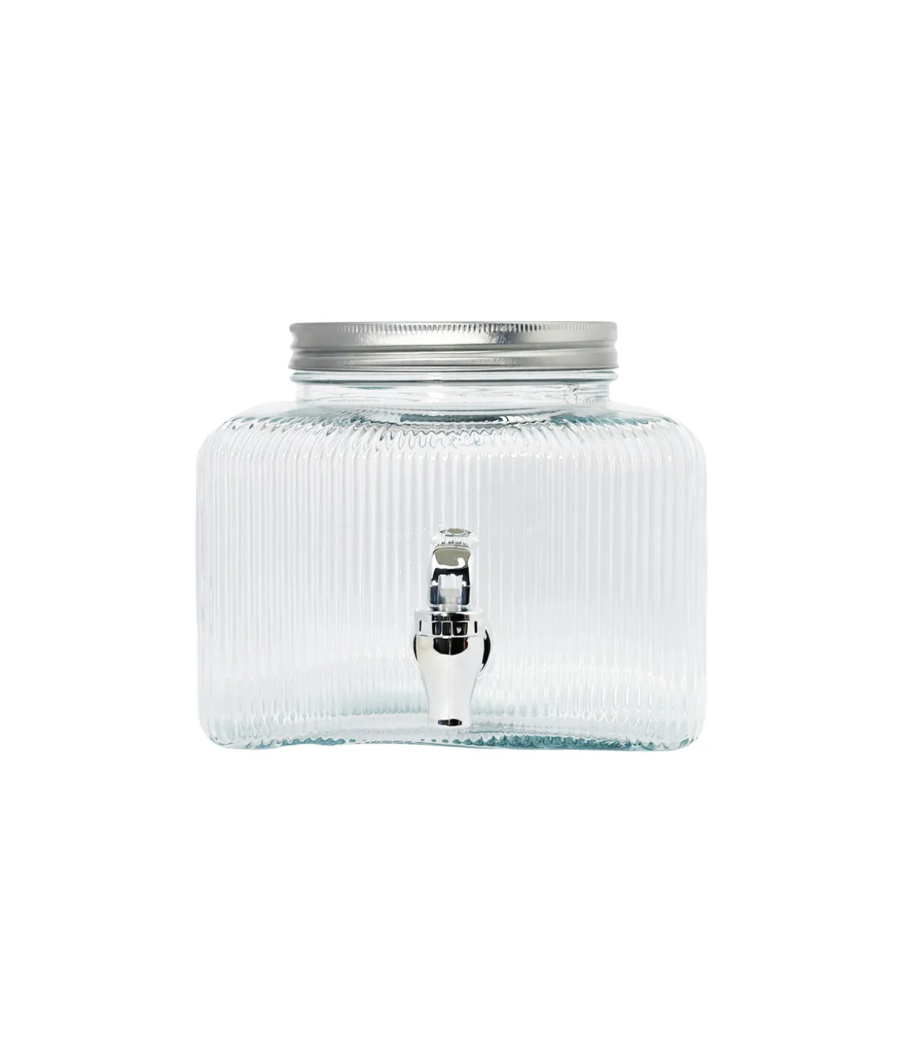 1 Tap Ribbed Dispenser With Metal Lid 3700ml