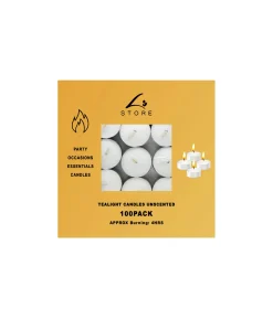 Tealight Candles 4 Hour Burn 100pk