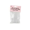 30 Teeth Clear Plastic Comb 5pc 9×4.8cm