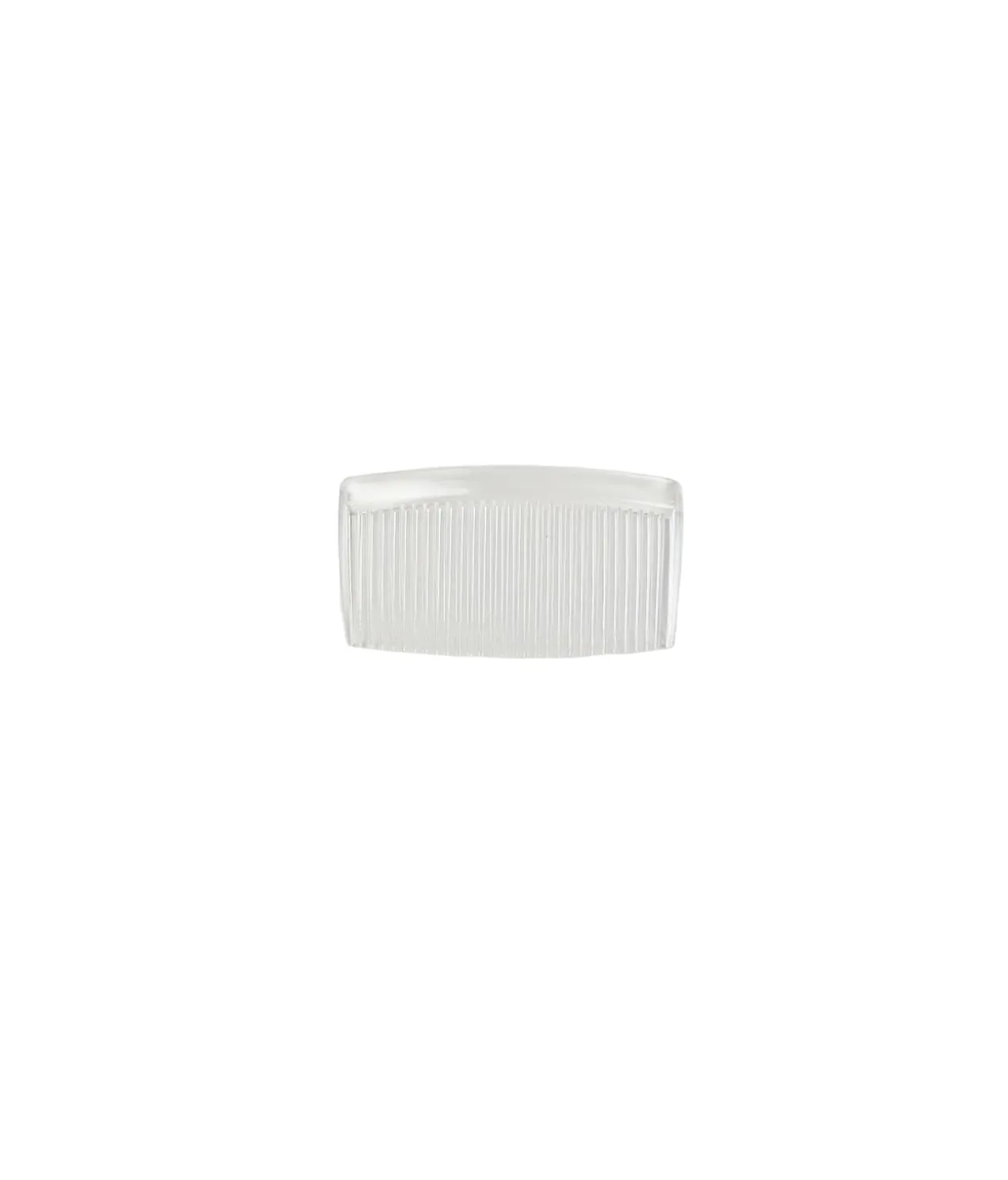 30 Teeth Clear Plastic Comb 5pc 9×4.8cm