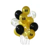 50th Birthday Latex Balloon Bouquet 15pc