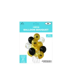 70th Birthday Latex Balloon Bouquet 15pc