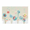 The Little Mermaid Spiral Swirls Hanging Decorations 12pc