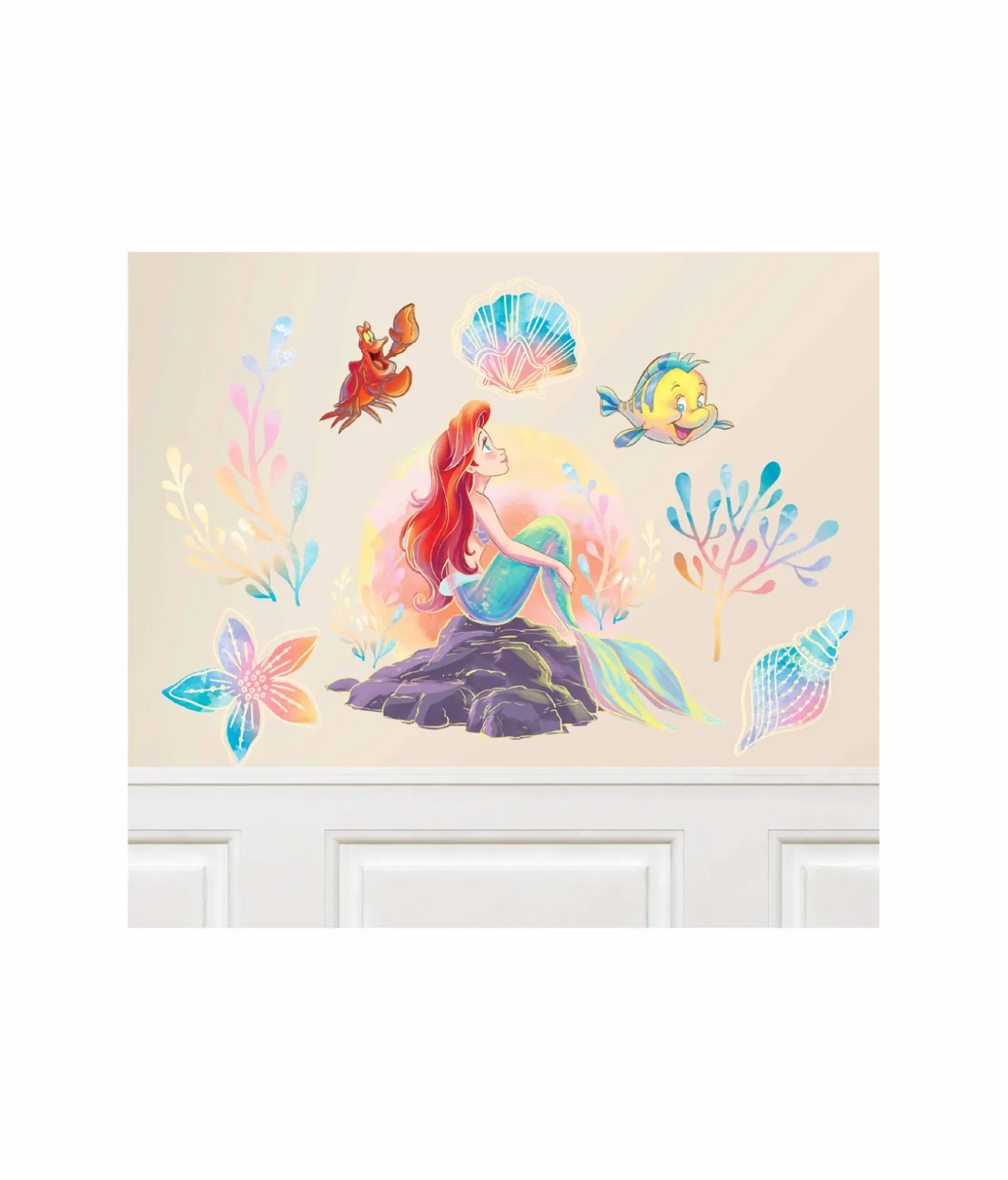 The Little Mermaid Wall Decorating Kit 8pc