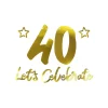 40th Let’s Celebrate Banner 1m