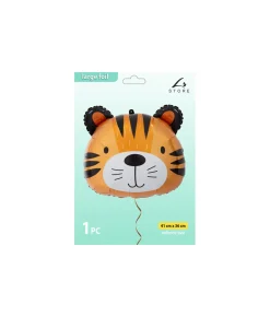 Tiger Head Foil Balloon 41x36cm
